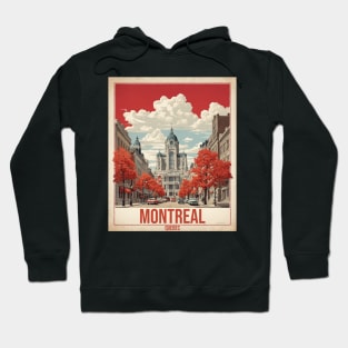 Montreal Canada Vintage Poster Tourism Hoodie